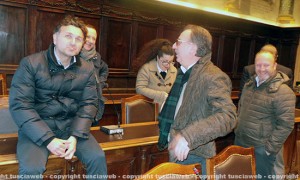 Goffredo Taborri (Ncd) con i colleghi d'opposizione
