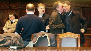 Goffredo Taborri (Ncd) con i colleghi d'opposizione