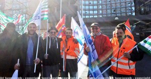 Talete, la protesta dei lavoratori sotto la Regione