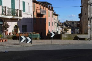 Ronciglione - La curva in via di Montecavallo