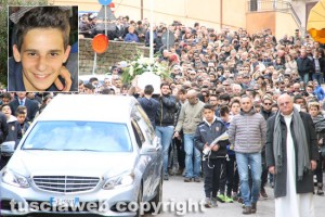 Castel Sant'Elia - I funerali di Luca Graziosi