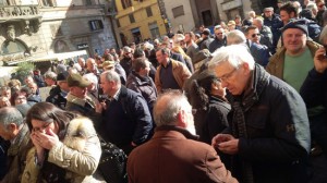 Viterbo - Il presidio sotto la prefettura contro l'Imu