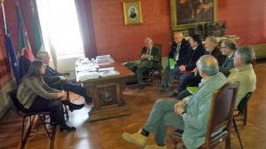 Viterbo - Il presidio sotto la prefettura contro l'Imu