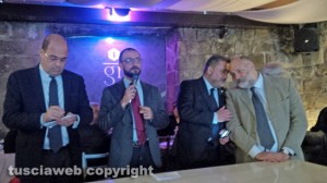Nicola Zingaretti e Andrea Egidi al pranzo organizzato dal Pd