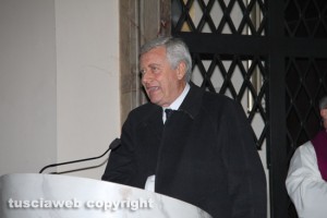 I funerali di Nello Celestini - Il sindaco Leonardo Michelini