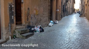 Viterbo - Via Macel Gattesco sporca