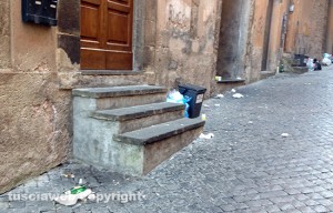 Viterbo - Via Macel Gattesco sporca