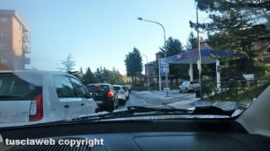 Viterbo - Traffico in tilt dopo l'ondata di maltempo