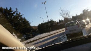 Viterbo - Traffico in tilt dopo l'ondata di maltempo