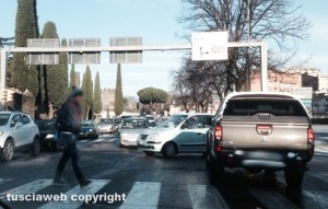 Viterbo - Traffico in tilt dopo l'ondata di maltempo