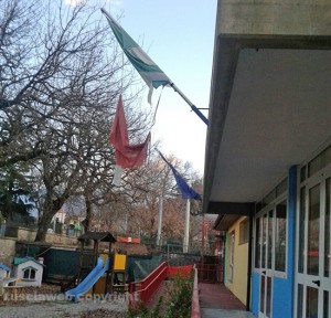 La bandiera italiana nella scuola di Vitorchiano