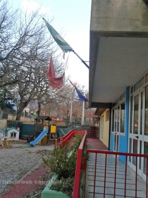 La bandiera italiana nella scuola di Vitorchiano