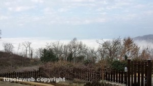 Bolsena - Nebbia sul lago