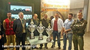 La premiazione della squadra di cacciatori