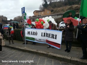 Acquapendente - La manifestazione pro Marò