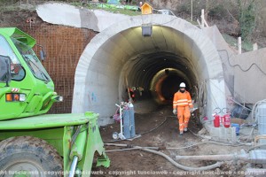 Ascensore di valle Faul - Il tunnel
