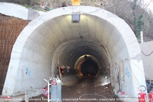 Ascensore di valle Faul - Il tunnel