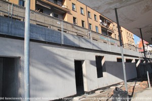 Pensilina al Sacrario - Il cantiere