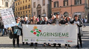 Agrinsieme - La manifestazione a piazza del Comune