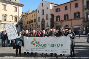 Agrinsieme - La manifestazione a piazza del Comune