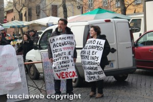 Ex Terme Inps - La manifestazione a piazza san Faustino