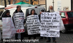 Ex Terme Inps - La manifestazione a piazza san Faustino