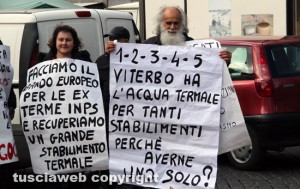 Ex Terme Inps - La manifestazione a piazza san Faustino