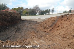 Strada Ponte Sodo - I lavori nel tratto in uscita sulla Cassia