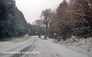 La neve sulla Cimina
