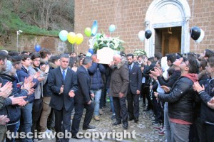 Castel Sant’Elia – I funerali di Luca Graziosi 
