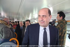 Nicola Zingaretti sul nuovo treno