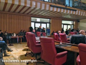 Viterbo - I precari in consiglio provinciale