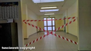 Viterbo - Piazza Dante - Liceo scientifico Ruffini allagato