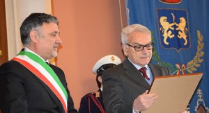 Ronciglione - Il sindaco Giovagnoli con il procuratore Pazienti