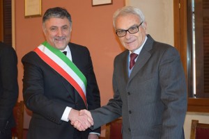 Ronciglione - Il sindaco Giovagnoli con il procuratore Pazienti