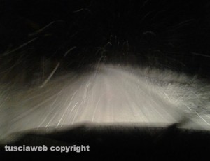 Neve sulla strada di Vico