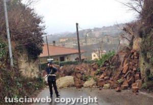 Caprarola - Frana in via Tossini