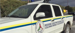 Montalto di Castro - Un'auto della protezione civile