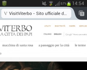 La versione ''inglese'' si Visitviterbo