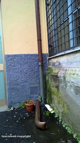 Viterbo - Piazza Dante - Liceo scientifico Ruffini allagato
