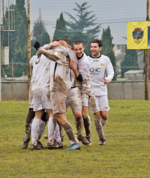Un momento del match