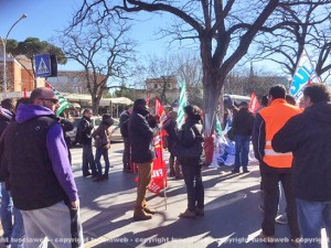 Talete, la protesta dei lavoratori sotto la Regione