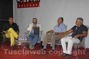 Nello Celestini durante l'intervista a Caffeina