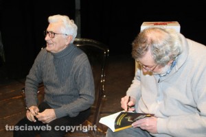 Francesco Guccini al San Leonardo con Loriano Macchiavelli