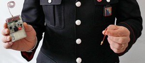 Il dispositivo sequestrato dai carabinieri di Vetralla