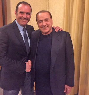 Sergio Caci e Silvio Berlusconi