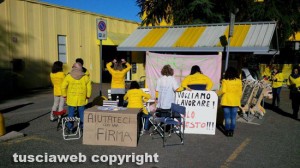 Mercatone Uno - La protesta dei lavoratori