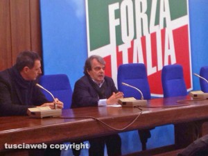 Giulio Marini al tavolo con Renato Brunetta 