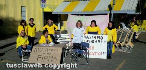 Mercatone Uno - La protesta dei lavoratori