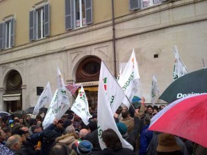 Agrinsieme - La manifestazione a piazza Montecitorio